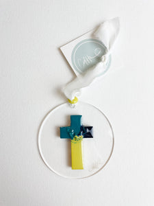 Acrylic cross ornament